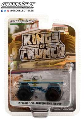 Ford  - F-250 1979 grey/blue - 1:64 - GreenLight - 49110C - gl49110C | Toms Modelautos