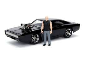 Dodge  - Charger F&F 1970 black - 1:24 - Jada Toys - 30698 - jada30698 | Toms Modelautos