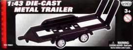 Trailer  - black - 1:43 - Motor Max - 76081 - mmax76081 | Toms Modelautos