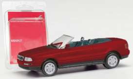 Audi  - 80 Cabrio red - 1:87 - Herpa - h012287-006 - herpa012287-006 | Toms Modelautos
