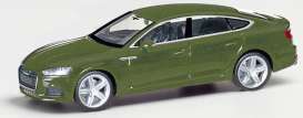 Audi  - A5 Sportback green metallic - 1:87 - Herpa - H038706-002 - herpa038706-002 | Toms Modelautos