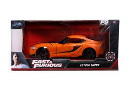 Toyota  - Supra F&F F9 2020 orange/black - 1:24 - Jada Toys - 32097 - jada32097 | Toms Modelautos