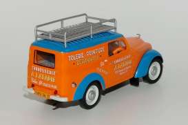 Renault  - Juvaquatre Fourgonnette Public orange/blue - 1:43 - Magazine Models - UTR36 - magUTR36 | Toms Modelautos