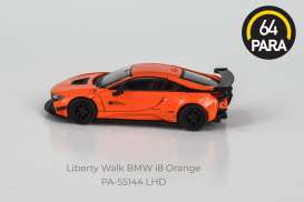 Liberty Walk BMW - BMW i8 1994 orange - 1:64 - Para64 - 55144L - pa55144L | Toms Modelautos