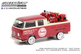 Volkswagen  - Type 2 1968 red/white - 1:64 - GreenLight - 36030A - gl36030A | Toms Modelautos