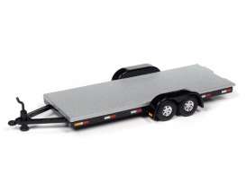 Trailer - open Car Trailer silver/black - 1:64 - Auto World - SP071A - AWSP071A | Toms Modelautos Trailer - open Car Trailer silver/black - 1:64 - Auto World - SP071A - AWSP071A | Toms Modelautos