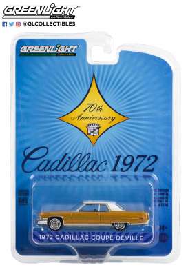 Cadillac - Coupe 1972 gold - 1:64 - GreenLight - 28100A - gl28100A | Toms Modelautos Cadillac - Coupe 1972 gold - 1:64 - GreenLight - 28100A - gl28100A | Toms Modelautos