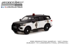 Ford  - Interceptor 2022 white/black - 1:64 - GreenLight - 28100F - gl28100F | Toms Modelautos