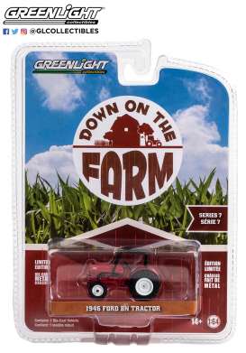 Tractor Ford - 1946 red/black - 1:64 - GreenLight - 48070B - gl48070B | Toms Modelautos
