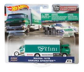Mazda  - 787B green/white - 1:64 - Hotwheels - GJT36 - hwmvGJT36 | Toms Modelautos