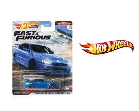 Nissan  - Skyline GTR BNR34 F&F blue - 1:64 - Hotwheels - GRL84 - hwmvGRL84 | Toms Modelautos