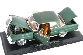 Mercedes Benz  - 250 SE 1965 green - 1:18 - Norev - 183764 - nor183764 | Toms Modelautos