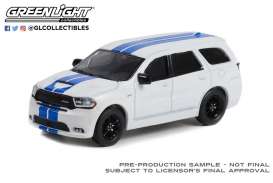 Dodge  - Durango SRT 2019 white/blue - 1:64 - GreenLight - 13320E - gl13320E | Toms Modelautos