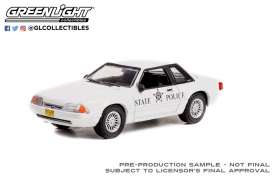 Ford  - Mustang 1993 white - 1:64 - GreenLight - 42990B - gl42990B | Toms Modelautos