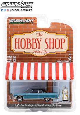 Cadillac  - Coupe 1972 blue - 1:64 - GreenLight - 97130A - gl97130A | Toms Modelautos