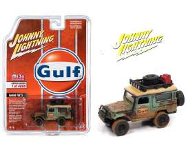 Toyota  - Land Cruiser off road 4x4 dirt gulf blue - 1:64 - Johnny Lightning - cp7363 - jlcp7363 | Toms Modelautos