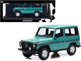 Mercedes Benz  - G-model short (W460) 1980 turquoise - 1:18 - Minichamps - 155038001 - mc155038001 | Toms Modelautos