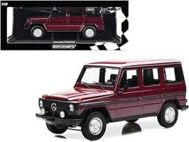 Mercedes Benz  - G-model long (W460) 1980 dark red - 1:18 - Minichamps - 155038102 - mc155038102 | Toms Modelautos