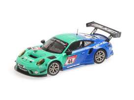 Porsche  - 911 GT3 R (991.2) 2019 green/blue - 1:43 - Minichamps - 410196044 - mc410196044 | Toms Modelautos
