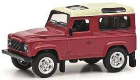 Land Rover  - Defender red/white - 1:64 - Schuco - 20307 - schuco20307 | Toms Modelautos