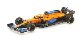 McLaren  - MCL35M 2021 orange/blue - 1:43 - Minichamps - 537215804 - mc537215804 | Toms Modelautos