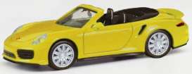 Porsche  - 911 Turbo yellow - 1:87 - Herpa - herpa028929-002 | Toms Modelautos