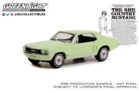 Ford Mustang - Coupe 1967 Limelite Green - 1:64 - GreenLight - 30353 - gl30353 | Toms Modelautos