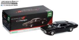 Dodge  - Charger 1970 black - 1:18 - GreenLight - 19122 - gl19122 | Toms Modelautos