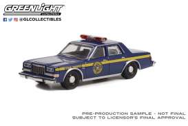 Dodge  - 1985 blue/yellow - 1:64 - GreenLight - 43000A - gl43000A | Toms Modelautos