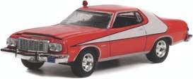 Ford  - Gran Torino (Crashed Version) 1976 red - 1:64 - GreenLight - 44955F - gl44955F | Toms Modelautos