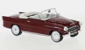 Skoda  - Felicia Roadster 1959 darkred - 1:43 - IXO Models - CLC388N - ixCLC388N | Toms Modelautos