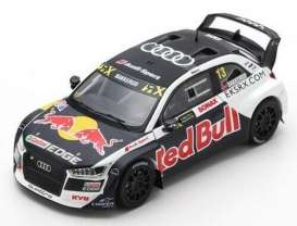 Audi  - S1 EKS RX 2018 black/white - 1:43 - Spark - S7801 - spaS7801 | Toms Modelautos