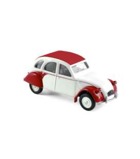 Citroen  - 2CV Dolly 1986 white/red - 1:64 - Norev - 310514 - nor310514 | Toms Modelautos