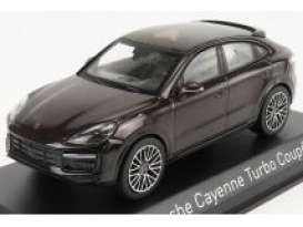 Porsche  - Cayenne Turbo Coupé 2019 brown metallic - 1:43 - Norev - 750061 - nor750061 | Toms Modelautos