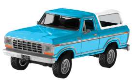 Ford  - Bronco (Hard Top) 1978 blue - 1:24 - Motor Max - 79373 - mmax79373b | Toms Modelautos