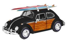 Volkswagen  - Beetle black/brown - 1:24 - Motor Max - 79591 - mmax79591 | Toms Modelautos