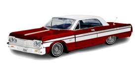 Chevrolet  - Impala 1964 red - 1:24 - Motor Max - 79021 - mmax79021r | Toms Modelautos
