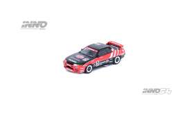 Nissan  - Skyline GT-R R32 #2 1992 red/black - 1:64 - Inno Models - in64-R32-TS92 - in64-R32-TS92 | Toms Modelautos