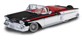 Chevrolet  - Impala 1958 black/white - 1:24 - Motor Max - 79025 - mmax79025 | Toms Modelautos