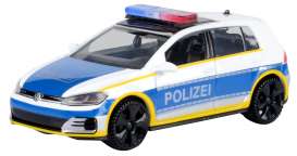 Volkswagen  - Golf A7 GTI white/yellow/blue - 1:43 - Motor Max - 79491 - mmax79491 | Toms Modelautos
