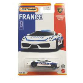 Lamborghini  - Gallardo  white/blue - 1:64 - Matchbox - HBL08 - MBHBL08 | Toms Modelautos