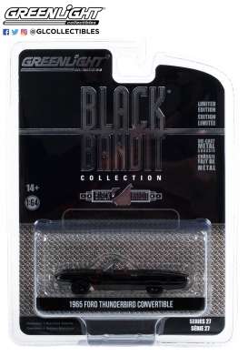 Ford  - Thunderbird 1965 black - 1:64 - GreenLight - 28110B - gl28110B | Toms Modelautos