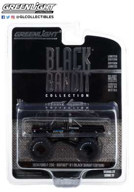 Ford - F-250 Monster Truck 1974 black - 1:64 - GreenLight - 28110E - gl28110E | Toms Modelautos Ford - F-250 Monster Truck 1974 black - 1:64 - GreenLight - 28110E - gl28110E | Toms Modelautos