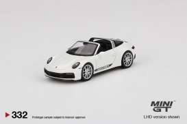 Porsche  - 911 Targa 4S white - 1:64 - Mini GT - 00332-L - MGT00332lhd | Toms Modelautos