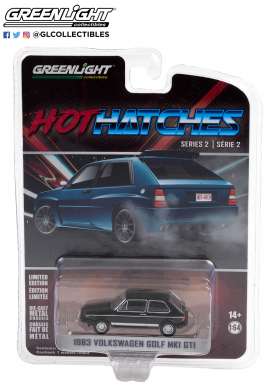 Volkswagen  - Golf 1983 black - 1:64 - GreenLight - 63020D - gl63020D | Toms Modelautos