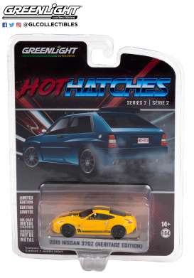 Nissan  - 370Z 2019 yellow - 1:64 - GreenLight - 63020F - gl63020F | Toms Modelautos