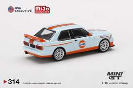 BMW  - M3 E30 gulf blue/orange - 1:64 - Mini GT - 00314-L - MGT00314lhd | Toms Modelautos