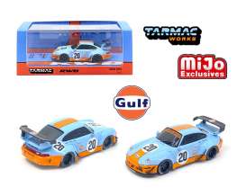 Porsche  - RWB 993 gulf blue/orange - 1:64 - Tarmac - T64-017-mijo - TC-T64-017MJ | Toms Modelautos
