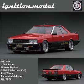 Nissan  - Skyline 2000 red/black - 1:18 - Ignition - IG2349 - IG2349 | Toms Modelautos