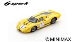Ford  - GT40 1967 yellow - 1:43 - Spark - 43SE67 - spa43SE67 | Toms Modelautos